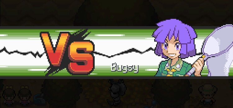 Bugsy Battle Vignette Screenshot in Pokémon HeartGold