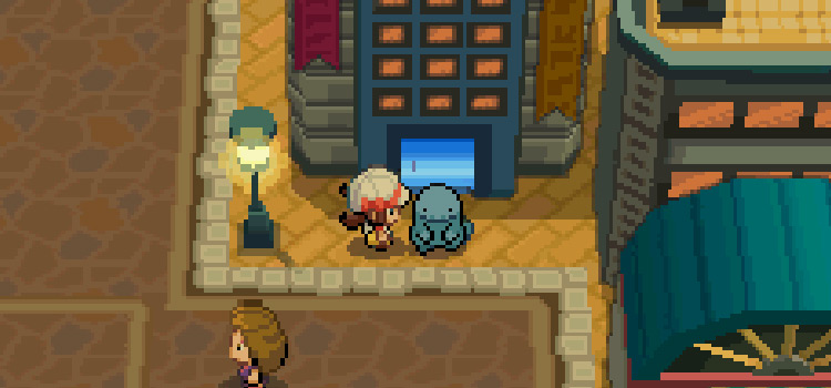 With a Quagsire in Goldenrod City (HeartGold)