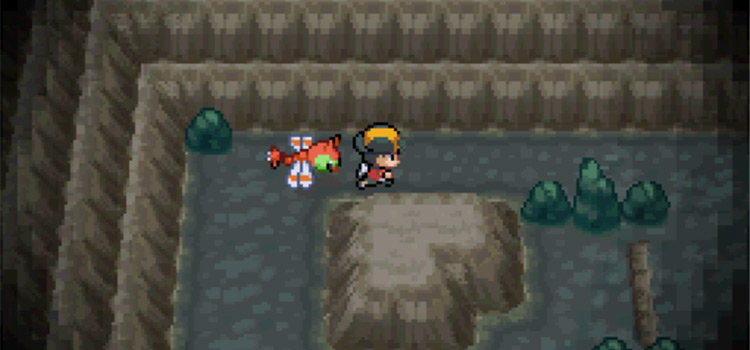 Inside Dark Cave with a Yanma in HeartGold
