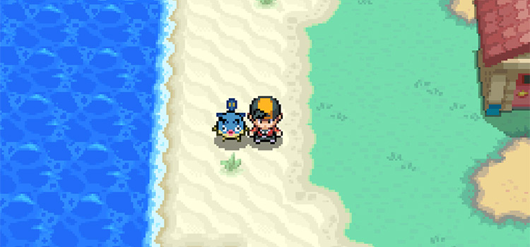 Walking with a Qwilfish in Pokémon HeartGold
