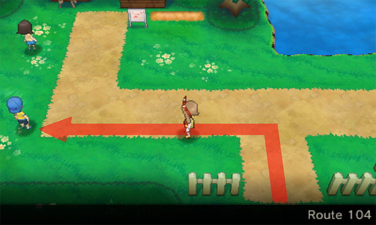 The location of the NPC that gives you TM49 / Pokémon Omega Ruby and Alpha Sapphire