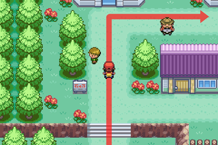 Running through Six Island’s Town / Pokémon FireRed and LeafGreen