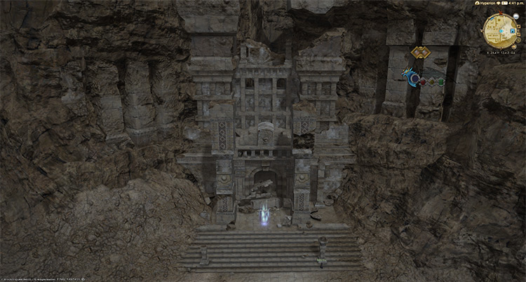 The Sunken Temple of Qarn (Hard) entrance / Final Fantasy XIV