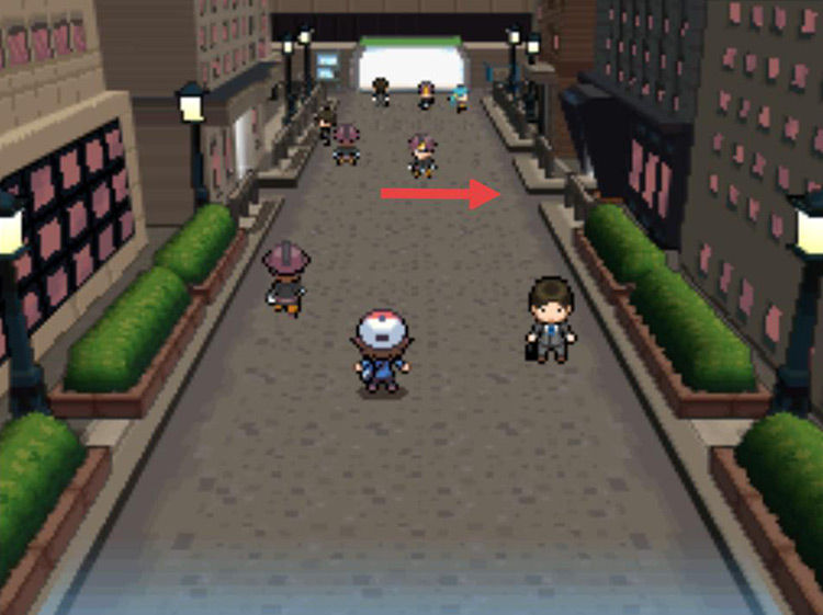 Enter Northern Street’s first building on the right / Pokémon Black/White