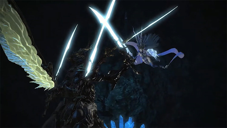 A clash between two powerful primals / Final Fantasy XIV