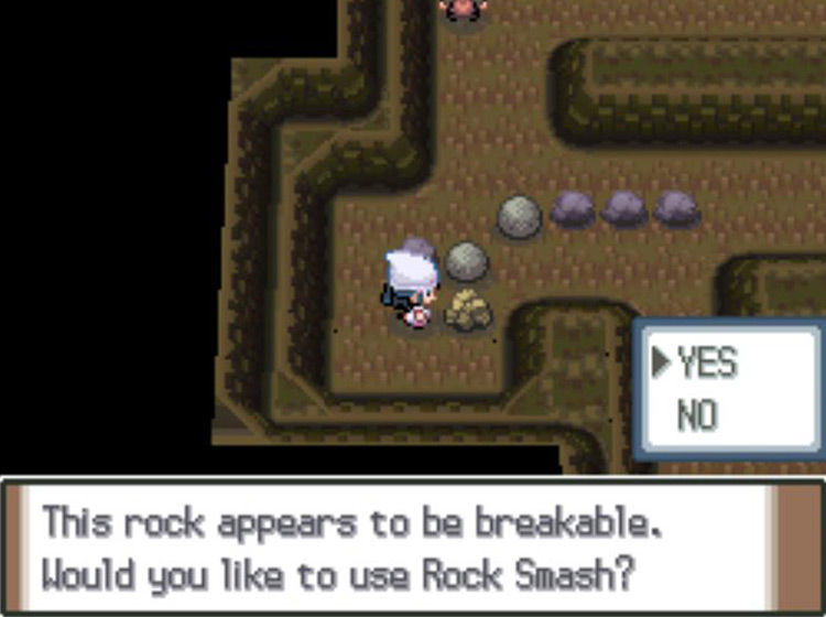 Using Rock Smash again / Pokémon Platinum