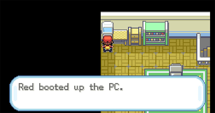 Getting the Potion from the PC in the our room / Pokemon FRLG