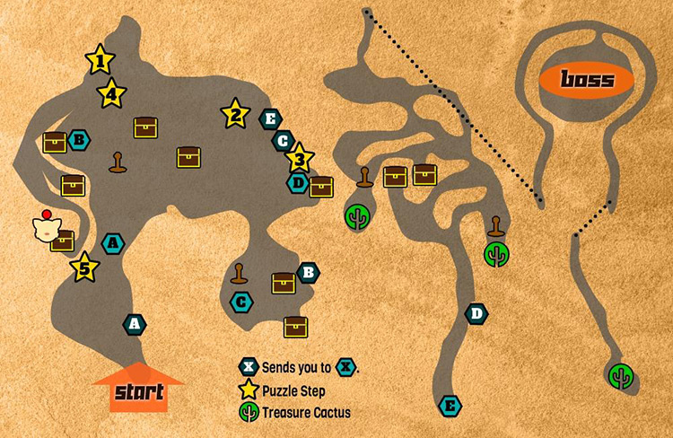 Map of Lynari Desert / FFCC Remastered