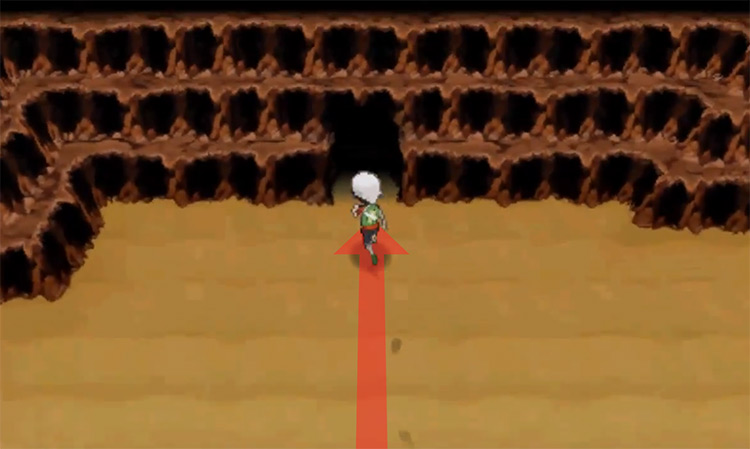 The entrance to Seafloor Cavern's next room / Pokémon Omega Ruby and Alpha Sapphire