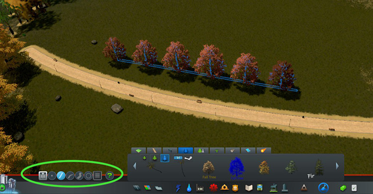 Use the Prop Line Tool mod to make placing multiple props easier. / Cities: Skylines