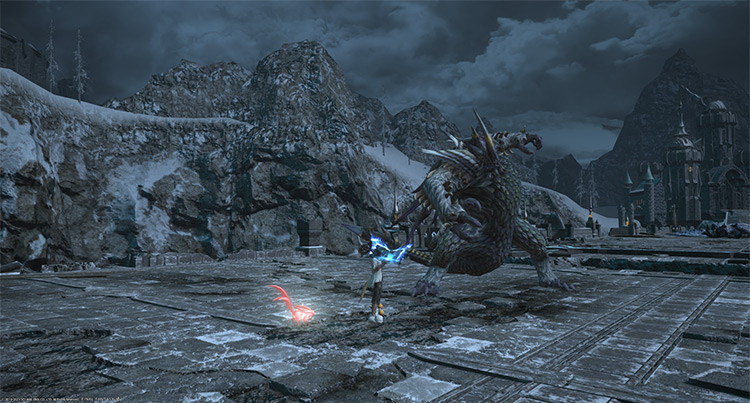 Shadow Dragon winding up its “Ripper Claw” mechanic / Final Fantasy XIV