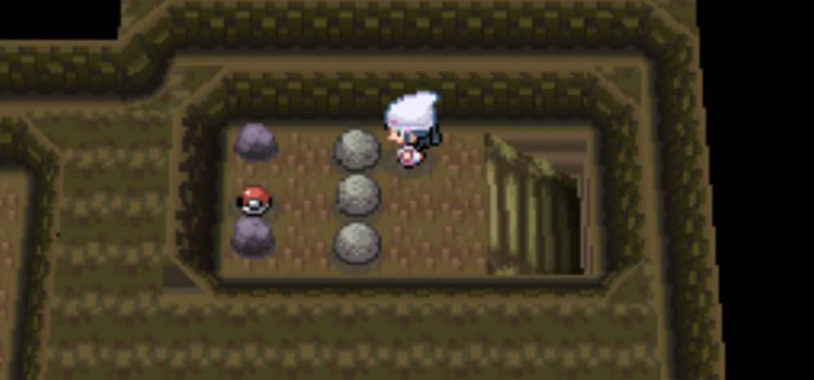Finding TM79 in a cave in Victory Road (Pokémon Platinum)