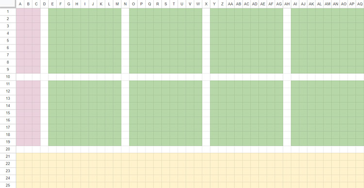 Sample of a maximum efficiency farm layout. / Story of Seasons: Friends of Mineral Town