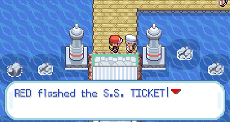 Boarding the S.S. Anne with the S.S. Ticket / Pokemon FRLG