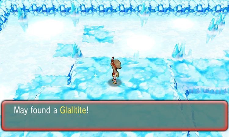The location of the Glalitite / Pokémon Omega Ruby and Alpha Sapphire