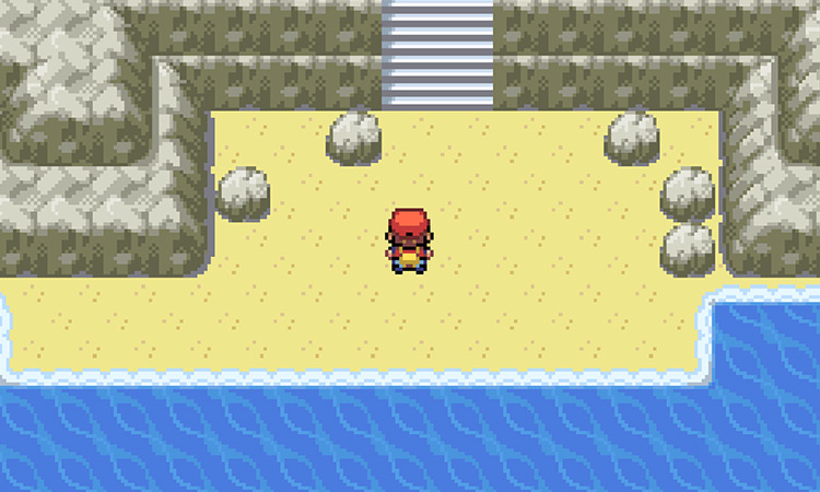 Standing at the base of Mt. Ember / Pokémon FireRed & LeafGreen