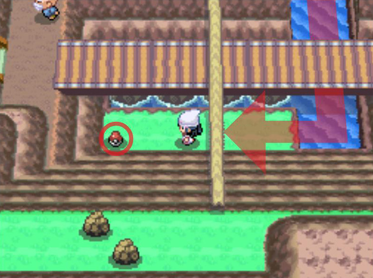 Reaching the small patch of land with the Wave Incense / Pokémon Platinum