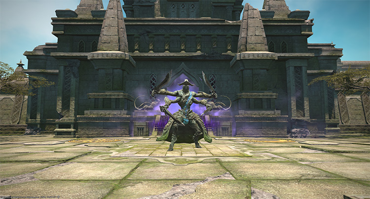 A four-armed golem used to test a monk’s abilities / Final Fantasy XIV