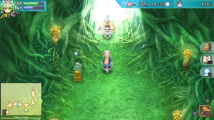 The entrance to Yokmir Forest’s boss location / Rune Factory 4