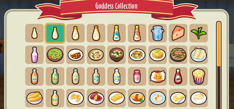 The Goddess Collection Interface in SoS: FoMT