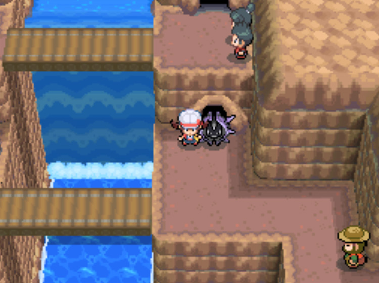 The next cave entrance on Route 47 / Pokémon HeartGold and SoulSilver