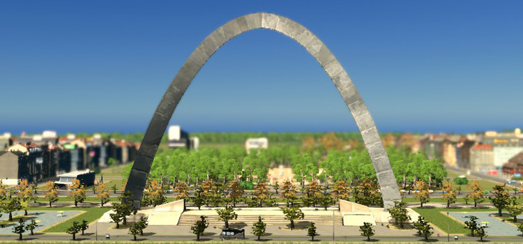 Gateway Arch screenshot from Cities: Skylines