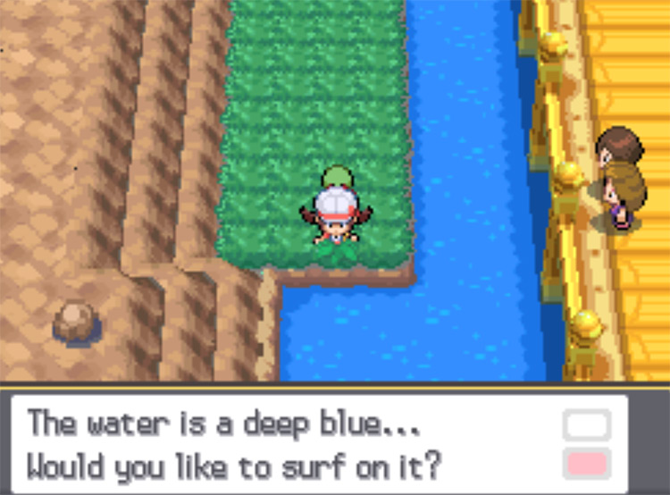 The Surf point on Route 25 / Pokemon HGSS