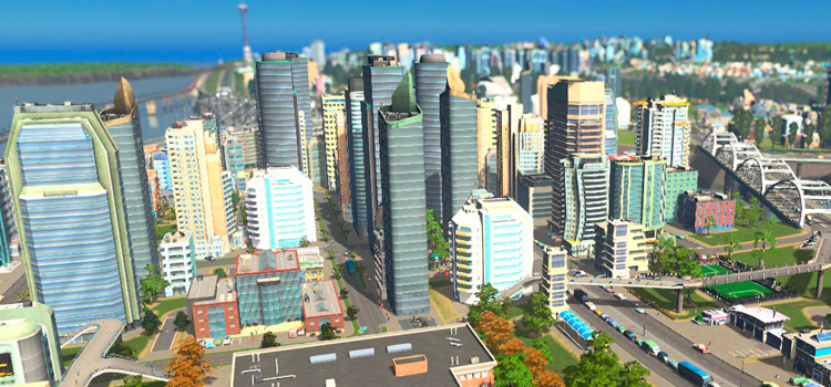 Upgraded Highrises as Skyscrapers in Cities: Skylines