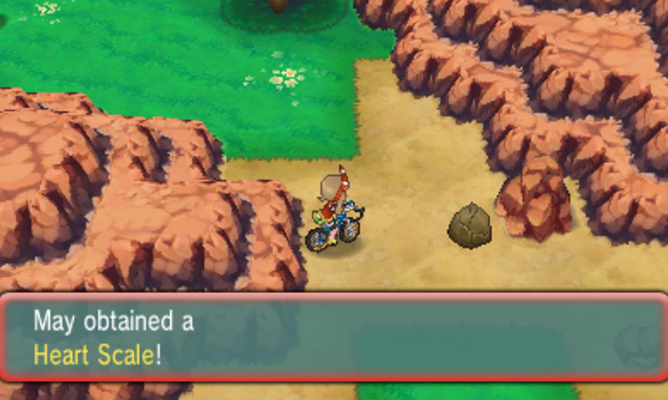 Finding a Heart Scale by using Rock Smash / Pokémon ORAS