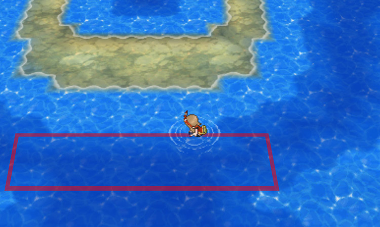 Diving spots on Route 128 / Pokémon ORAS