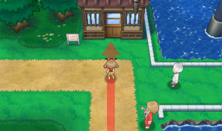 In front of the Trick House / Pokemon ORAS