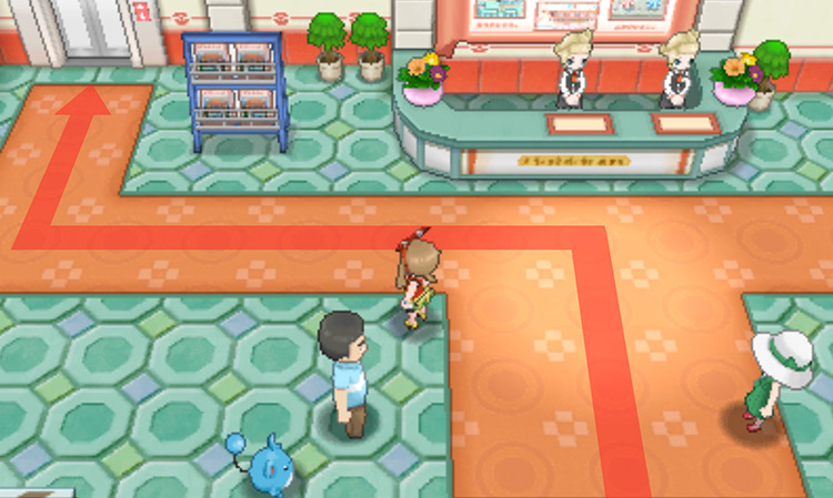On the first floor of Lilycove Department Store / Pokémon ORAS