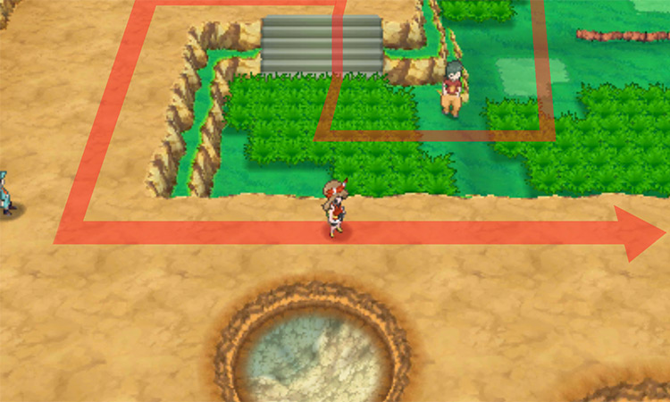 Passing through the craters around Meteor Falls / Pokémon Omega Ruby and Alpha Sapphire