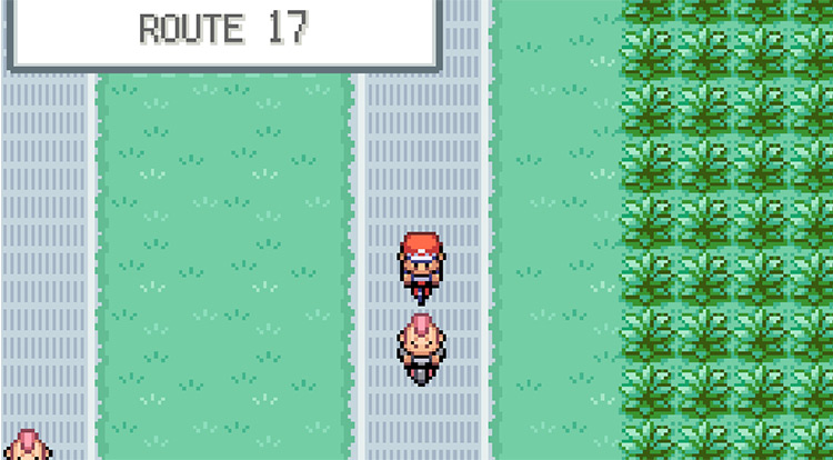 Riding down Cycling Road on Route 17 / Pokemon FRLG