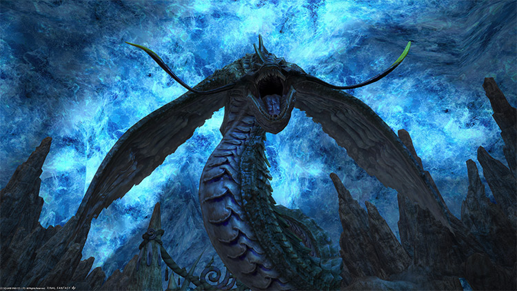 Wakkeon, the blue Sanuwa / Final Fantasy XIV