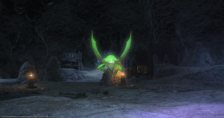 The All-Seeing Eye boss in its invulnerable state / Final Fantasy XIV