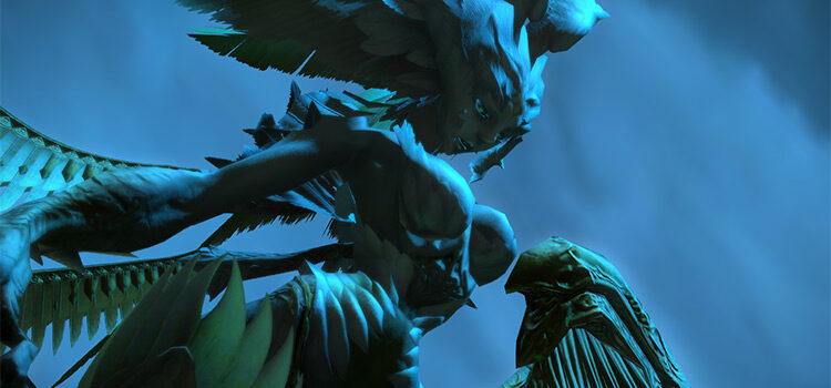 Garuda EX Trial Boss Screenshot from FFXIV
